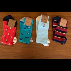 Lot of 4 Mens J Crew Trouser Socks